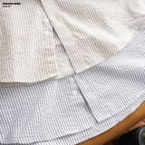  Áo sơ mi HEBOZ linen mini stripped 2M - 00003202 