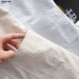  Áo sơ mi HEBOZ linen mini stripped 2M - 00003202 
