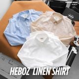  Áo sơ mi nam Heboz linen one striped 3M - 00002911 