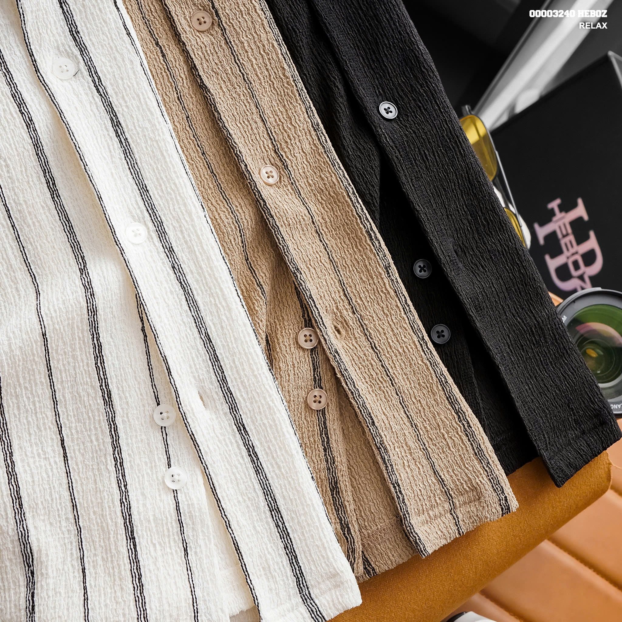  Áo sơ mi HEBOZ pijama striped 3M - 00003240 