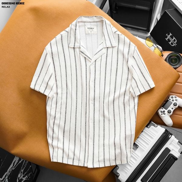  Áo sơ mi HEBOZ pijama striped 3M - 00003240 