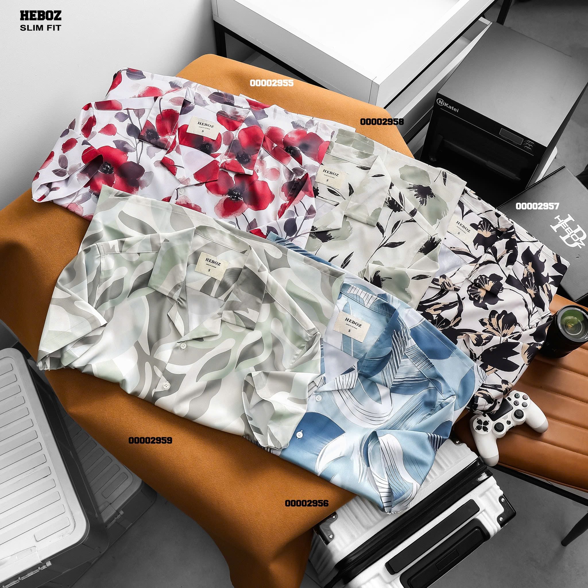  Áo sơ mi nam Heboz Urban Mist - 00002958 