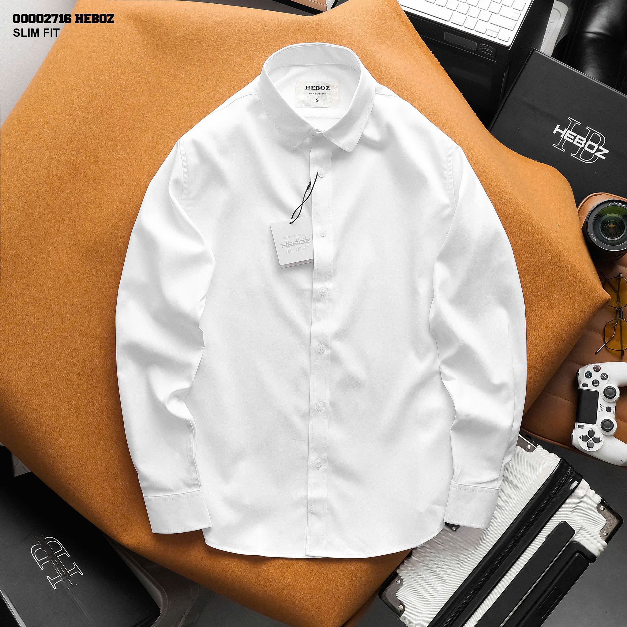  Áo sơ mi nam Heboz basic 4M - 00002716 