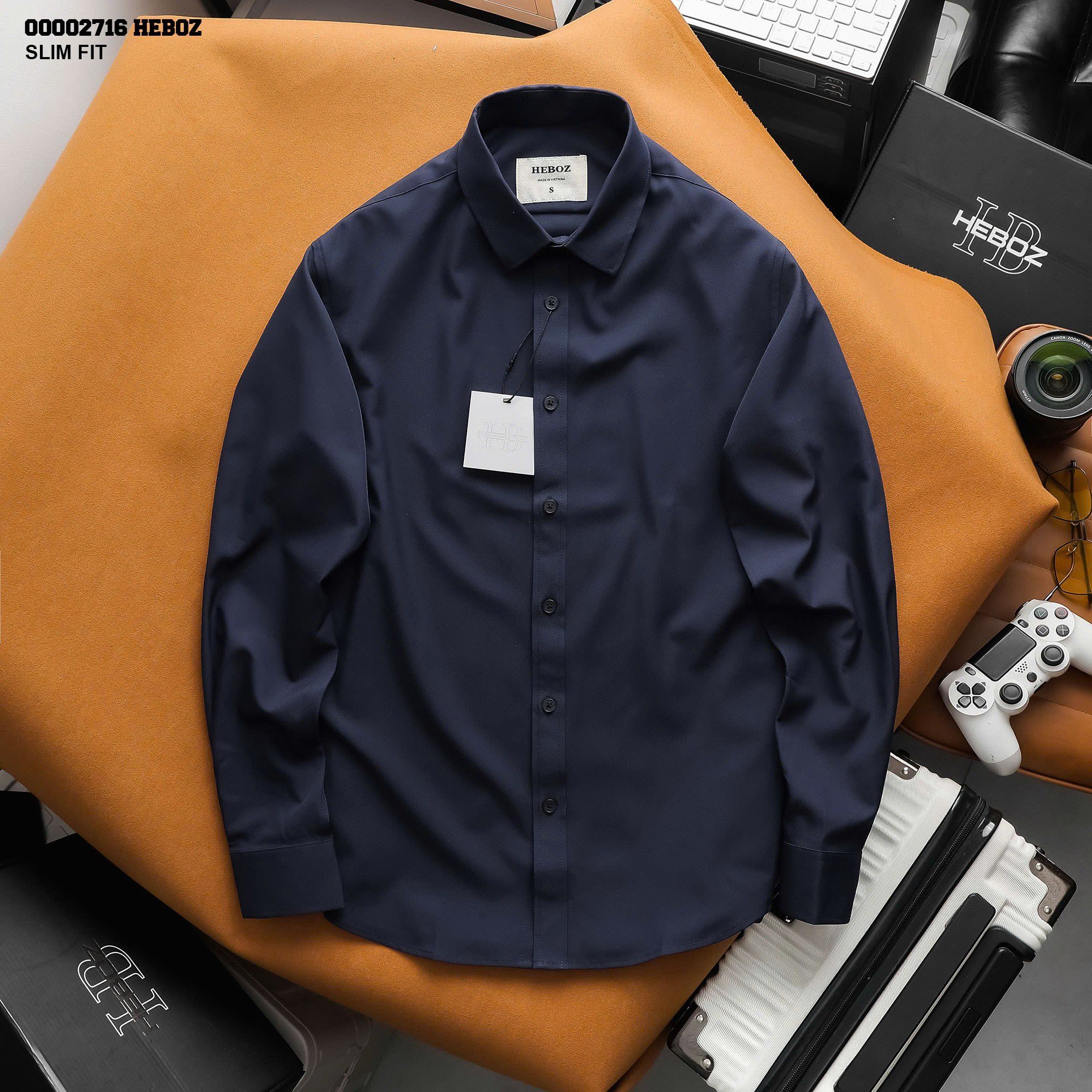  Áo sơ mi nam Heboz basic 4M - 00002716 