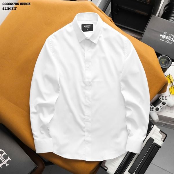  Áo sơ mi trắng HEBOZ classic - 00002795 