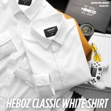  Áo sơ mi trắng Heboz classic - 00002795 