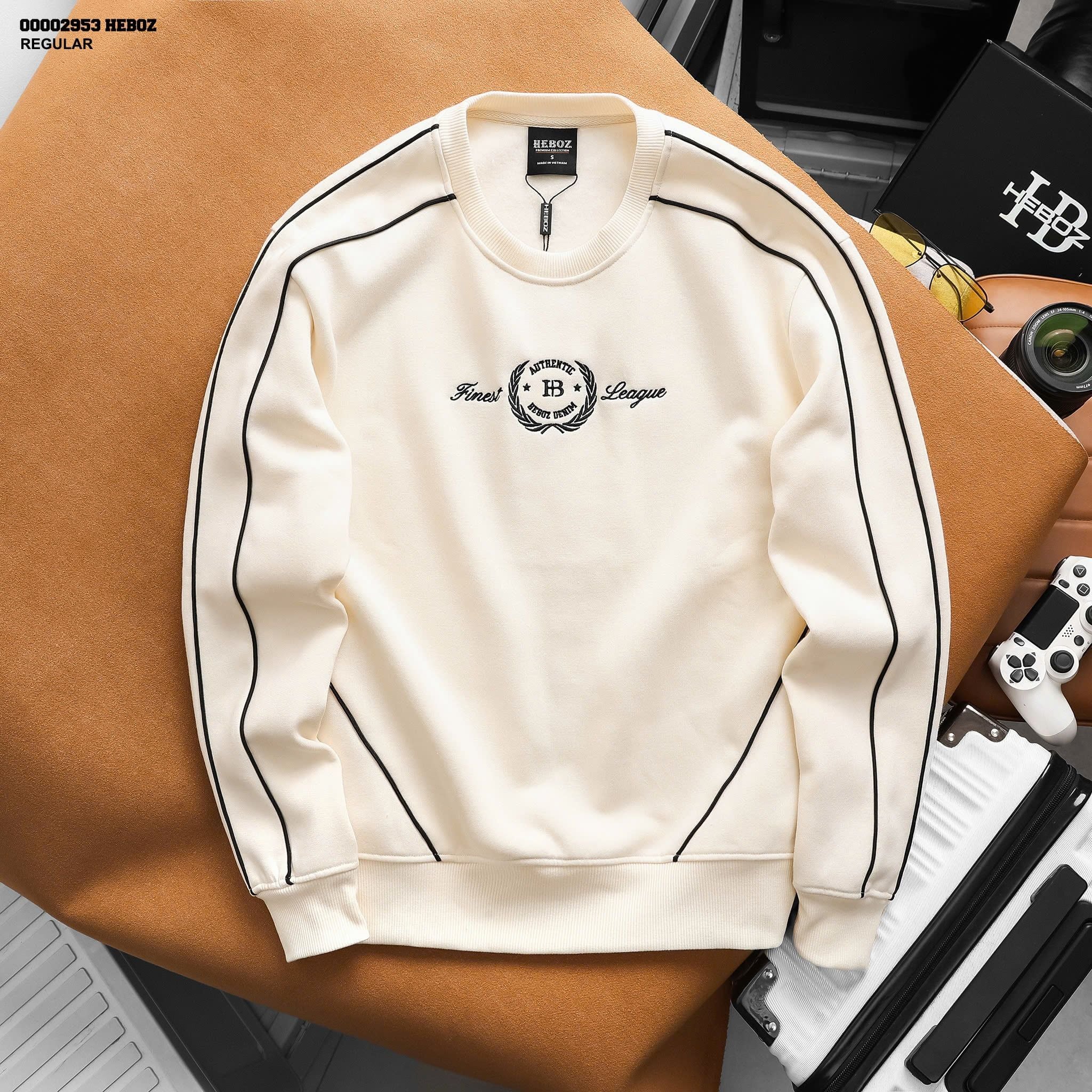  Áo sweater nam Heboz nỉ bông line 2M - 00002953 