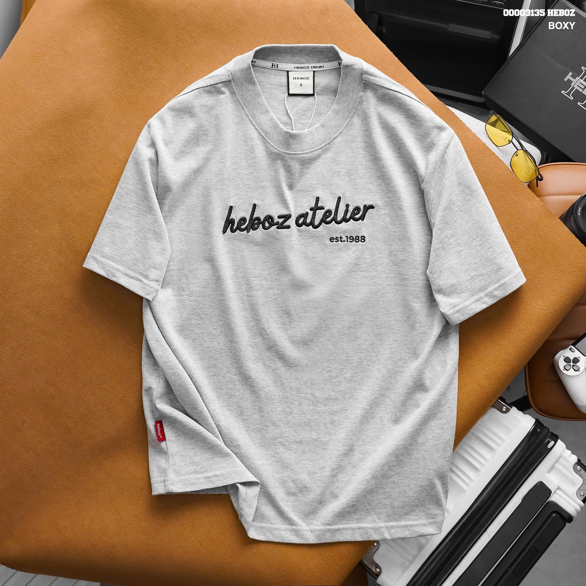  Áo thun nam HEBOZ atelier boxy 3M - 00003135 
