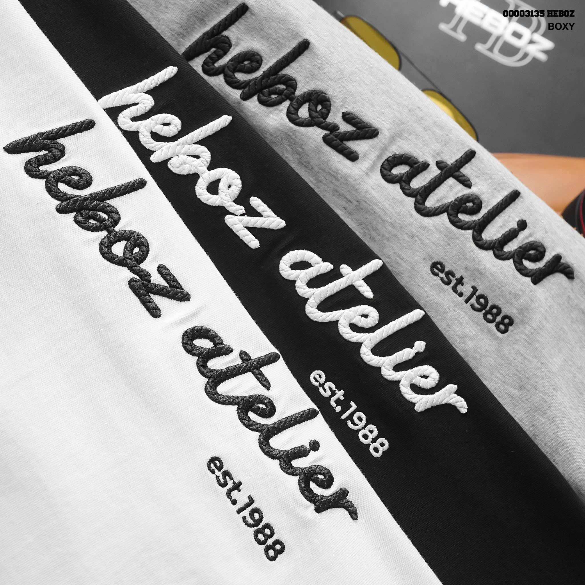  Áo thun nam HEBOZ atelier boxy 3M - 00003135 