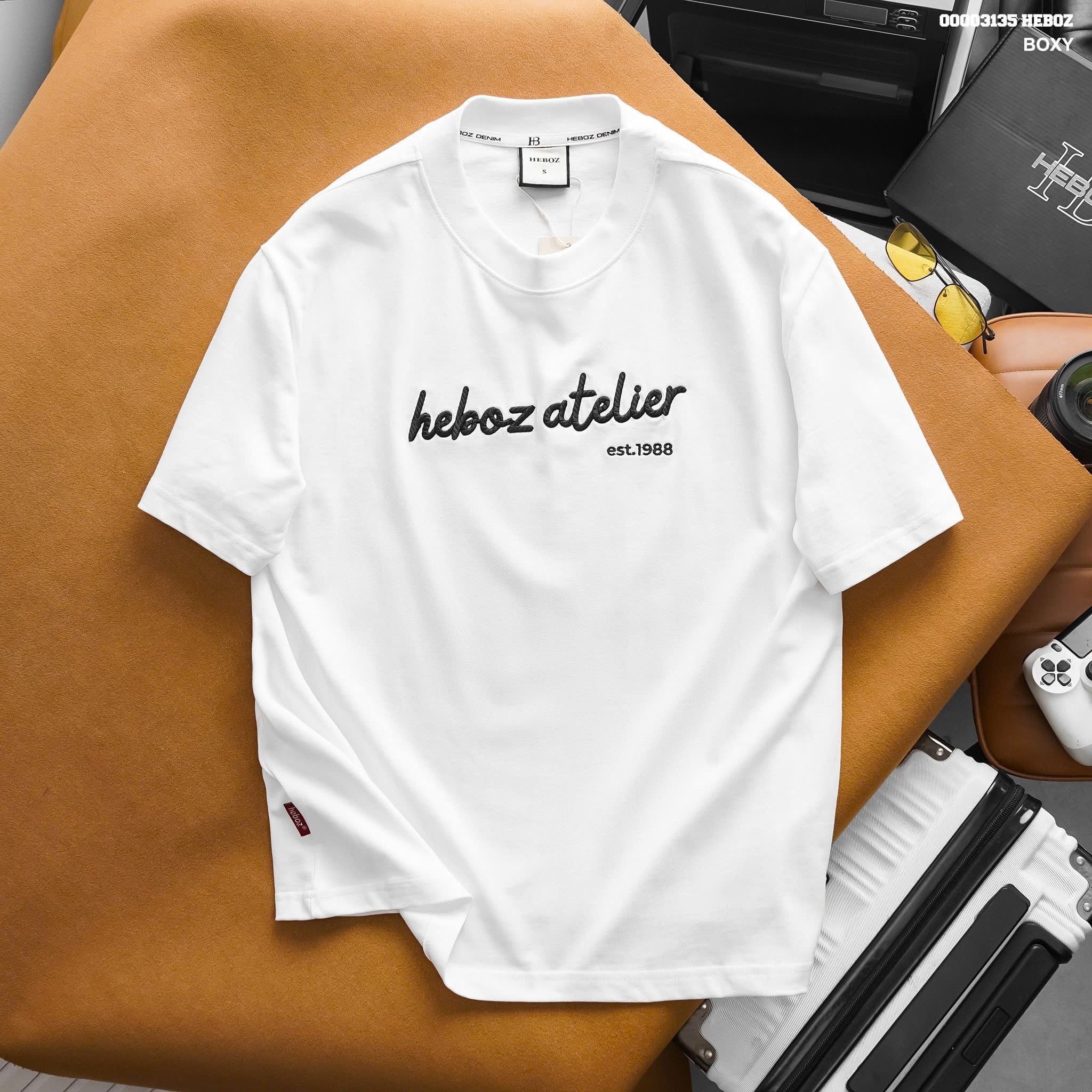  Áo thun nam HEBOZ atelier boxy 3M - 00003135 