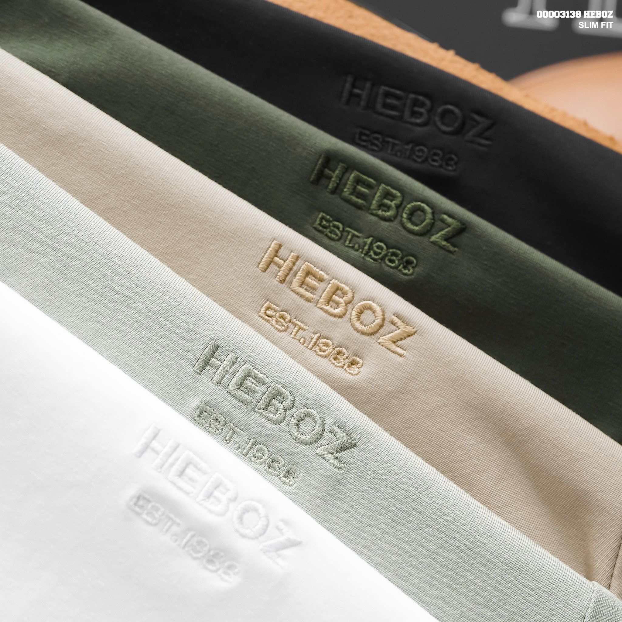  Áo thun nam HEBOZ basic slim 4 chiều 5M - 00003138 