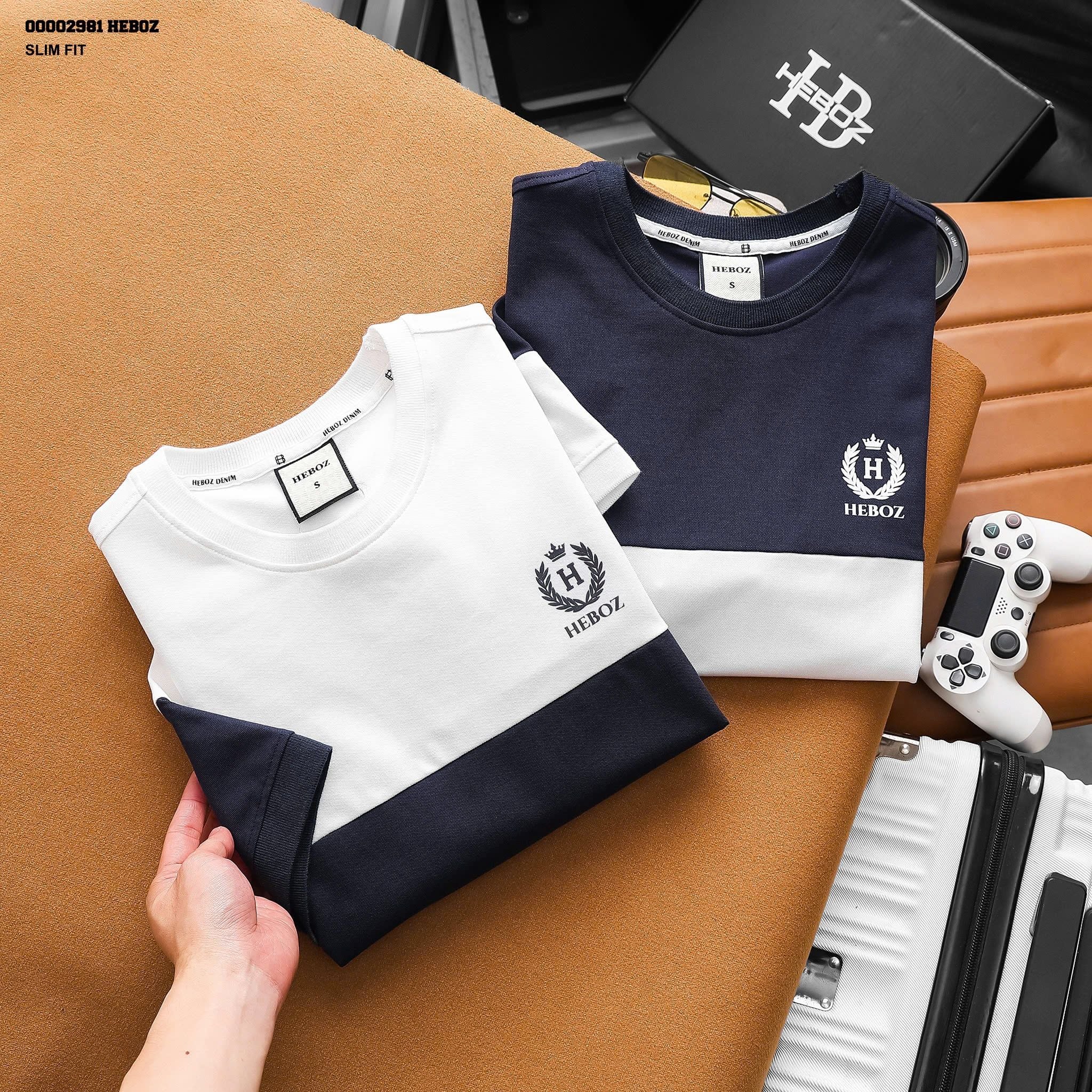  Áo thun nam Heboz classic college 2M - 00002981 