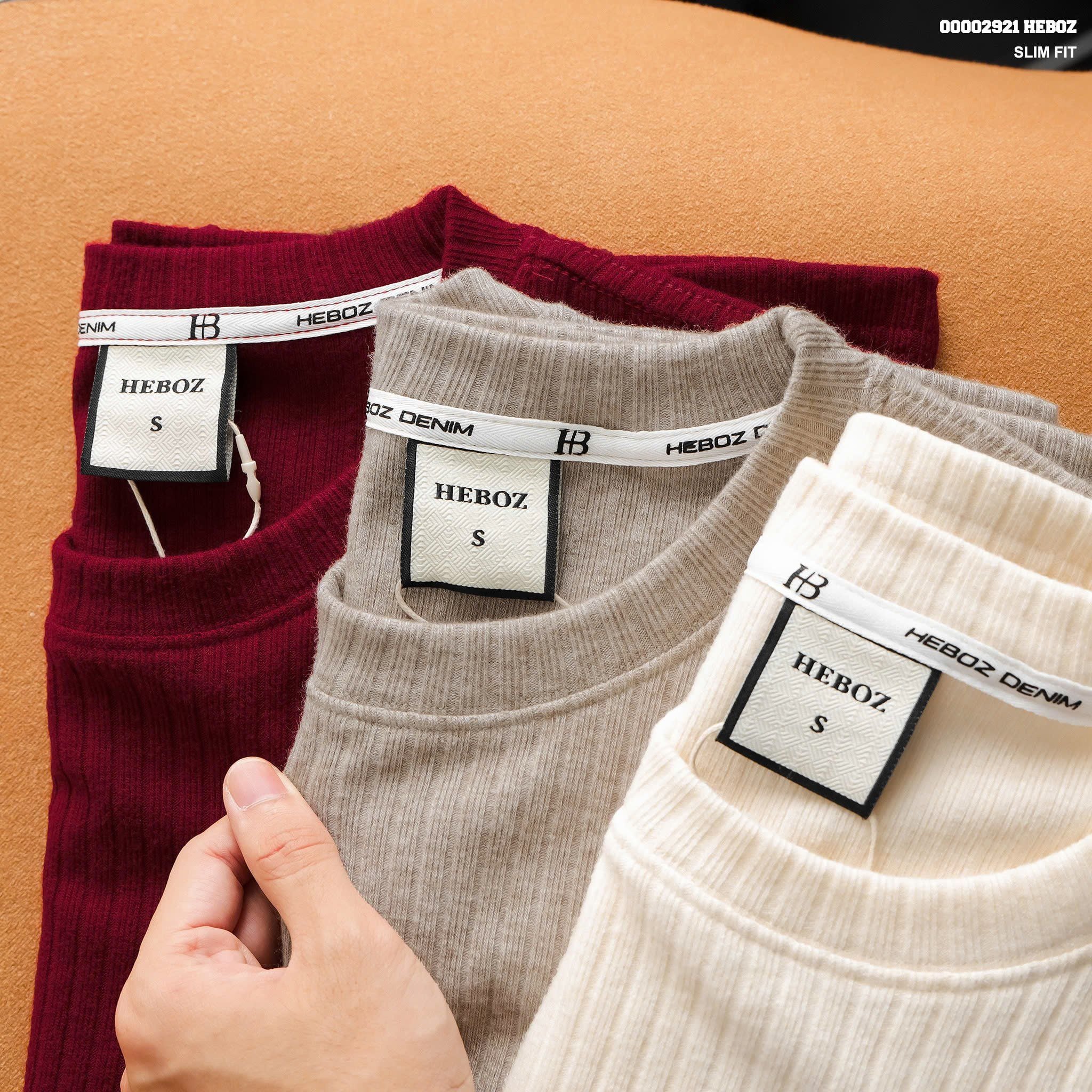  Áo thun nam Heboz cotton len 3M - 00002921 