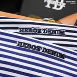  Áo thun nam Heboz dài tay striped Logo 2M - 00003102 