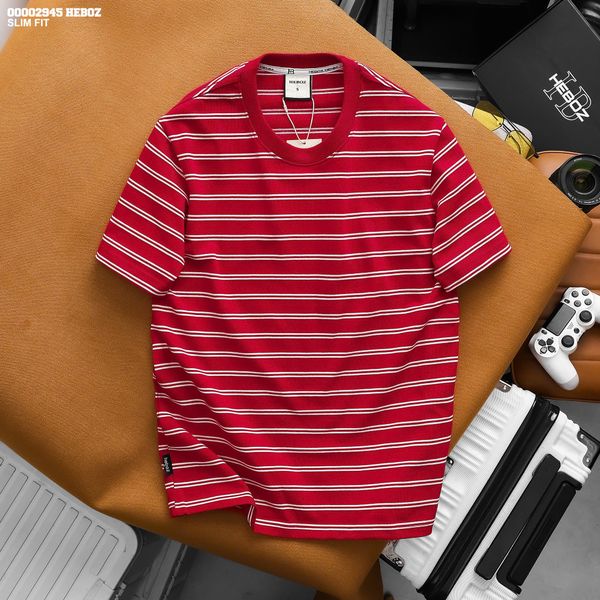  Áo thun nam Heboz double striped slim 3M - 00002945 
