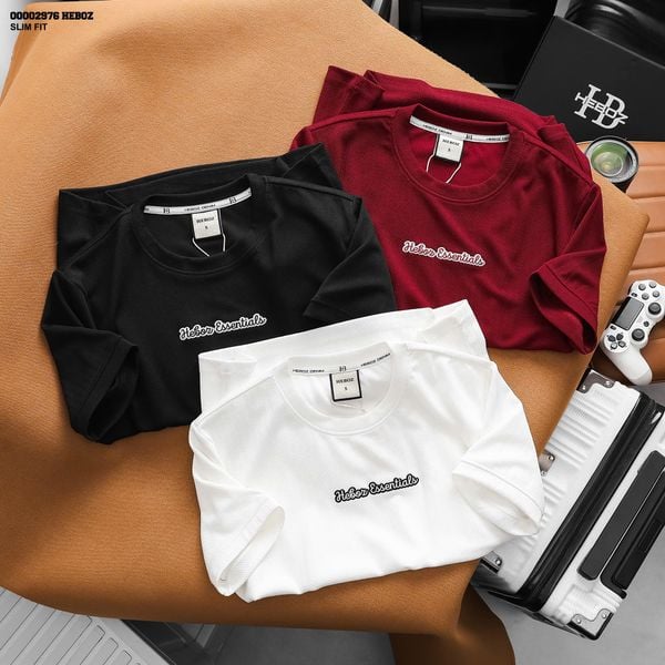  Áo thun nam HEBOZ Essentials Texture 3M - 00002976 