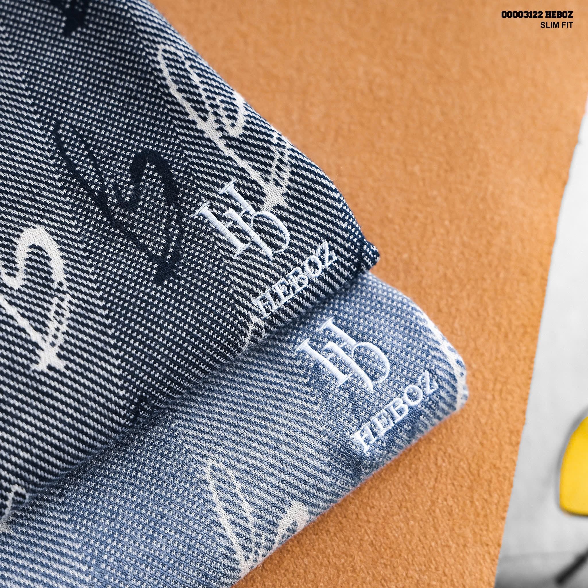  Áo thun nam HEBOZ love denim 2M - 00003122 