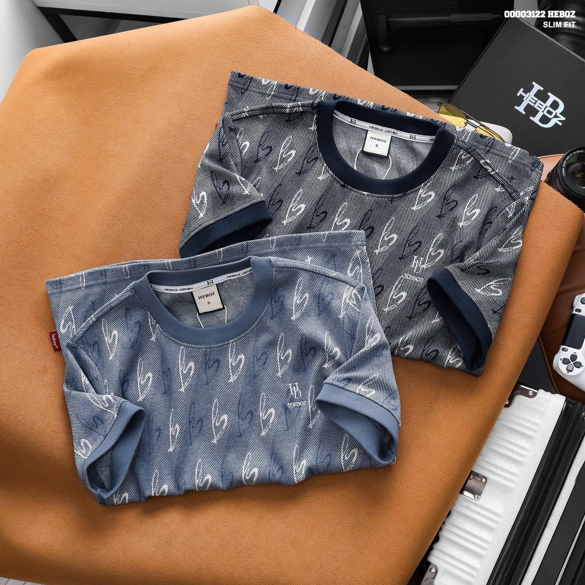  Áo thun nam HEBOZ love denim 2M - 00003122 