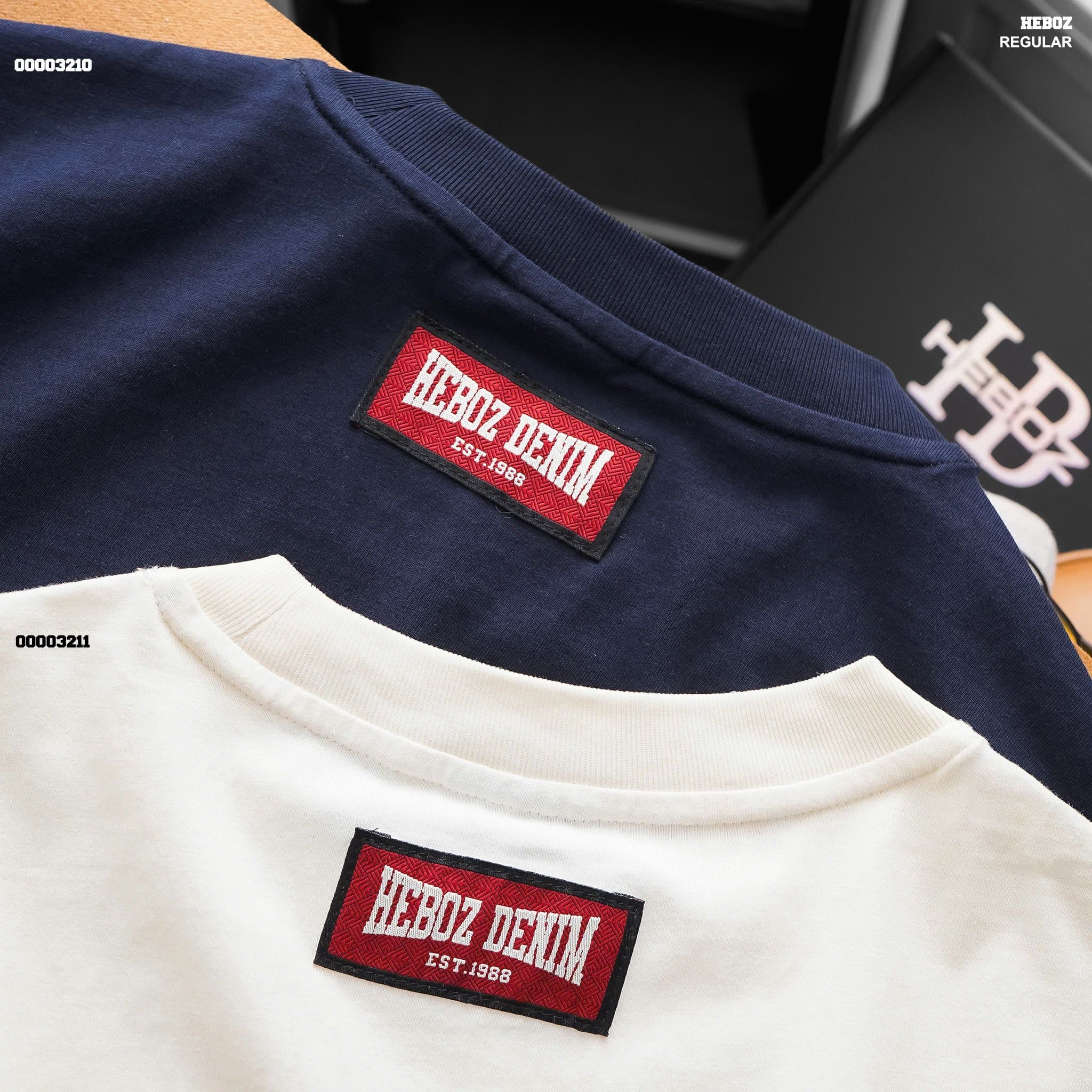  Áo thun HEBOZ print brand regular - 00003210 