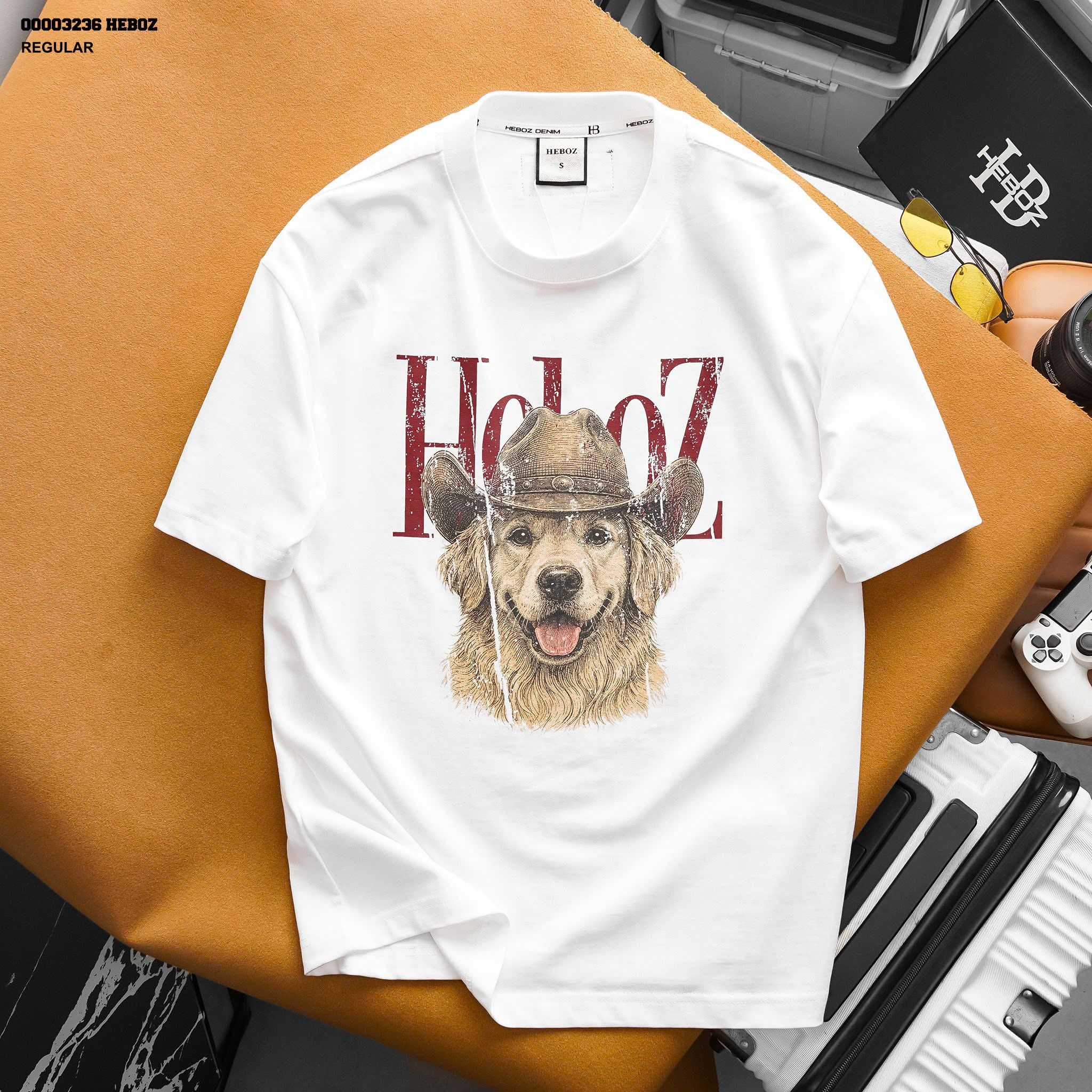  Áo thun HEBOZ print pet 2M - 00003236 