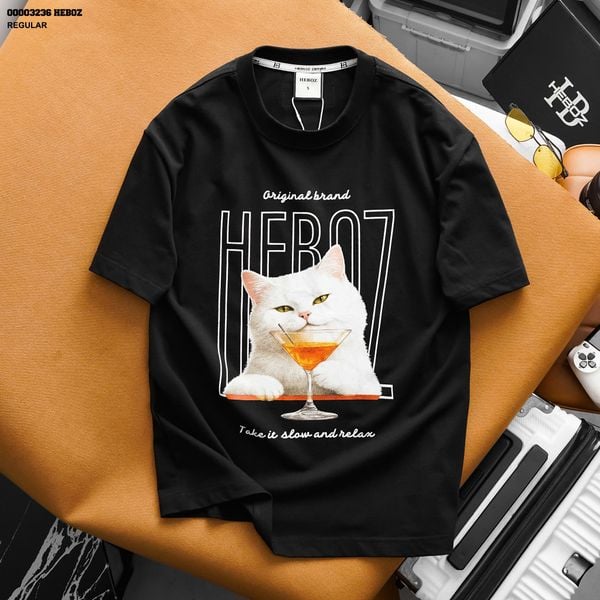  Áo thun HEBOZ print pet 2M - 00003236 