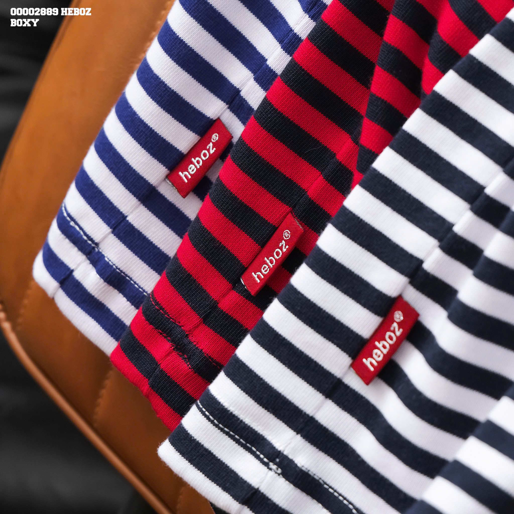  Áo thun nam Heboz striped bear boxy 3M - 00002889 