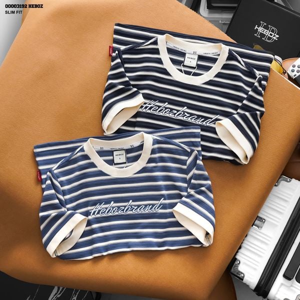  Áo thun HEBOZ striped border 2M - 00003192 