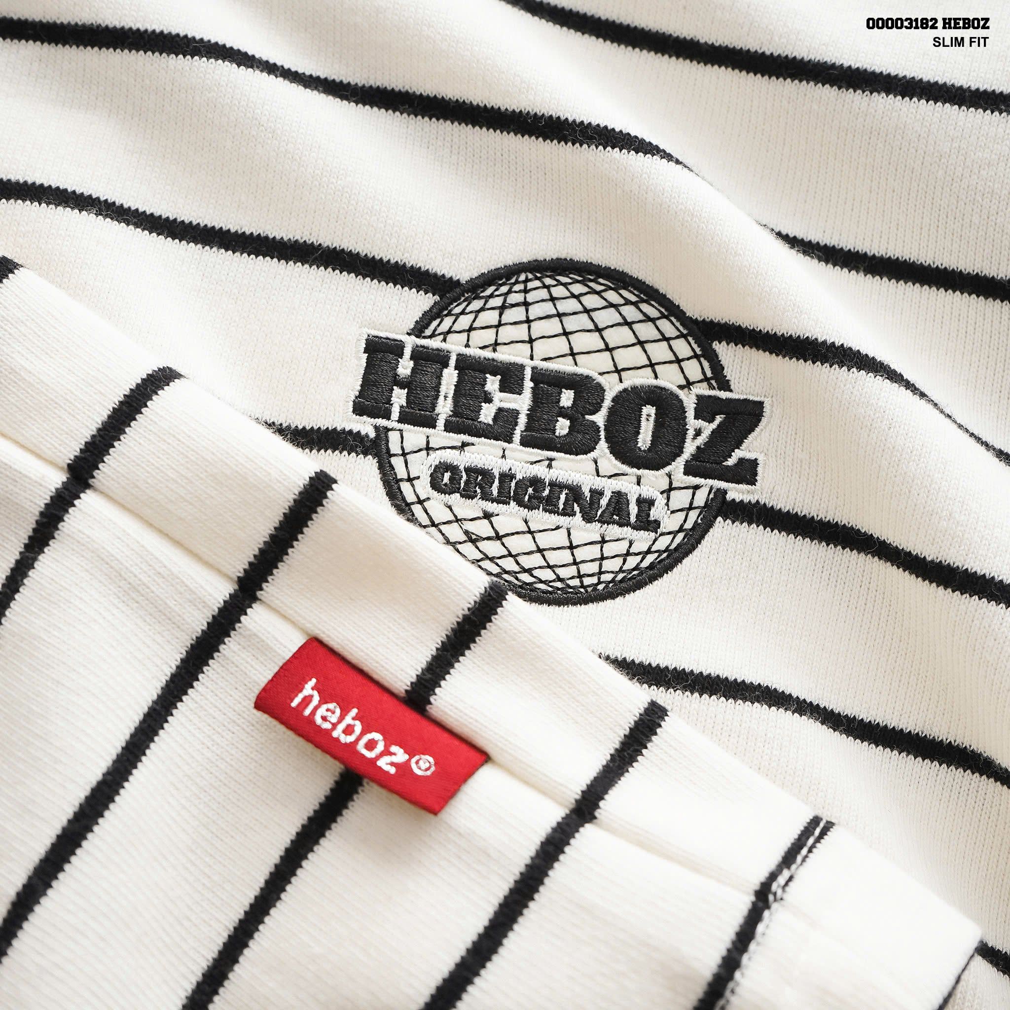 Áo thun HEBOZ striped logo Origi 2M - 00003182 