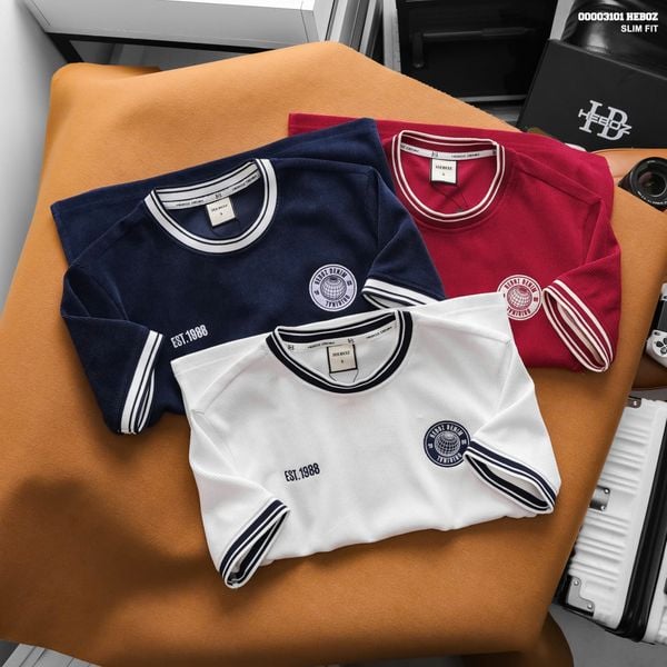  Áo thun nam HEBOZ varsity Crest 3M - 00003101 