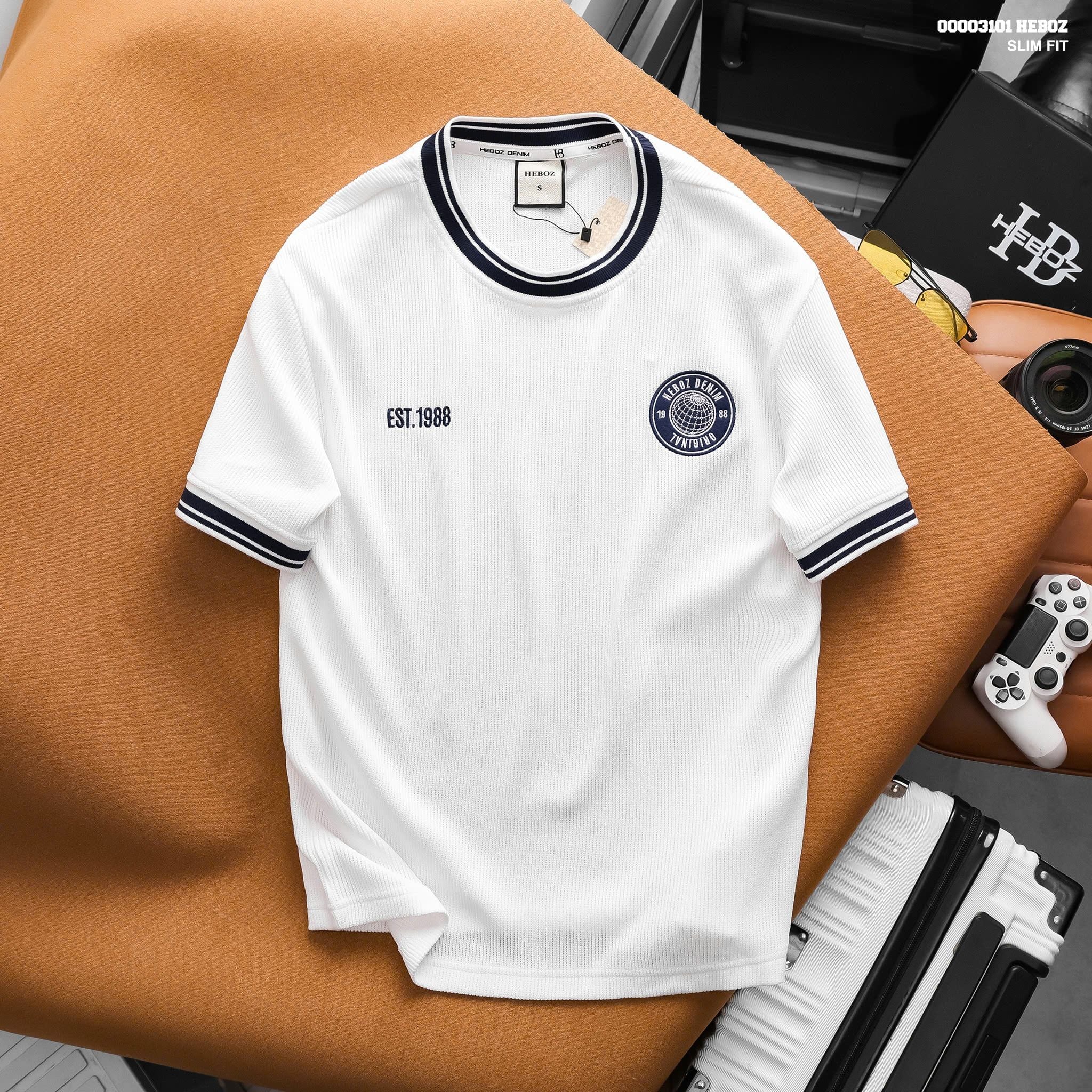  Áo thun nam HEBOZ varsity Crest 3M - 00003101 