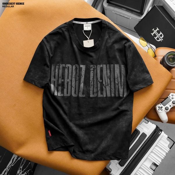  Áo thun Heboz wash logo denim 3M - 00003237 