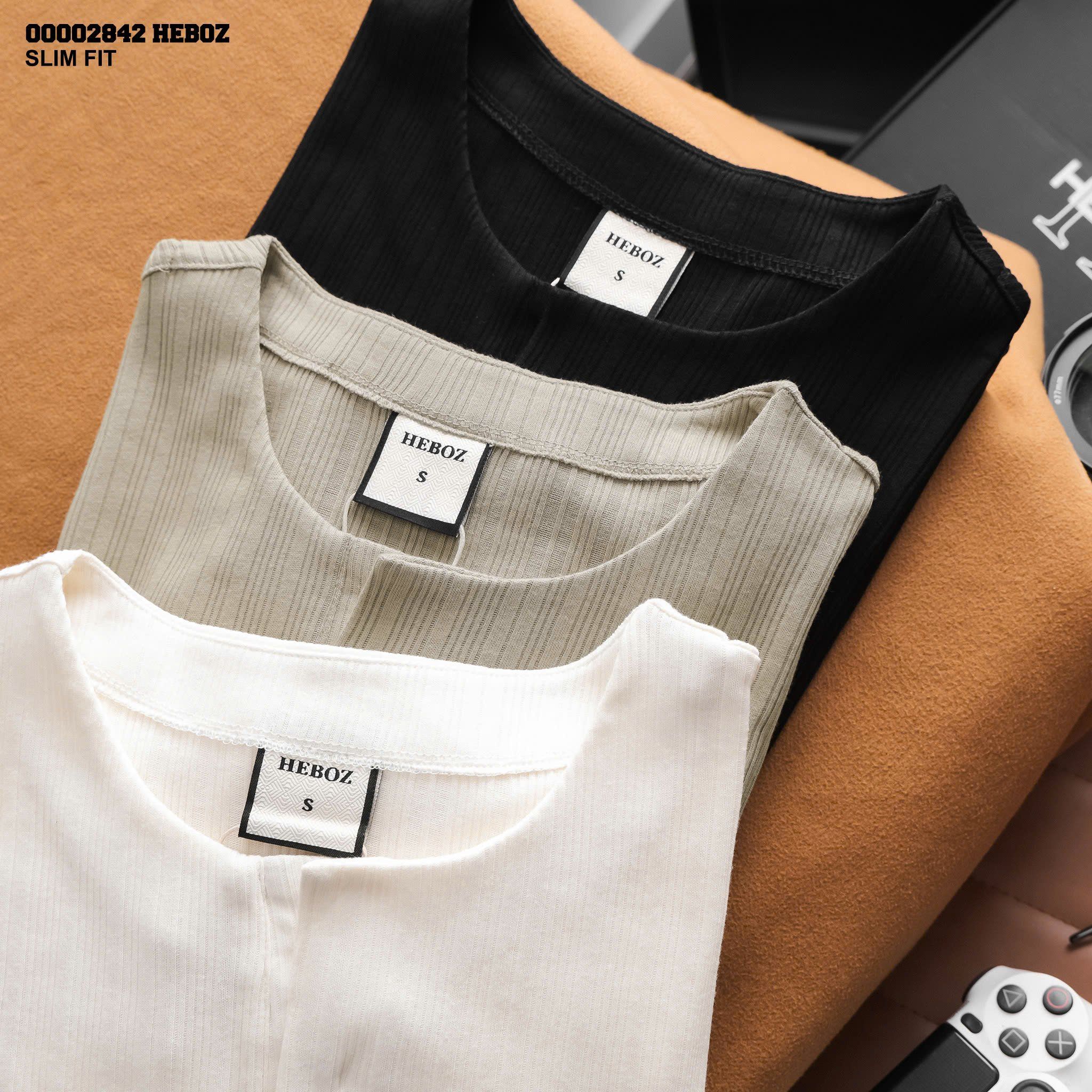  Áo thun nam Heboz dài tay logo 3M - 00002842 