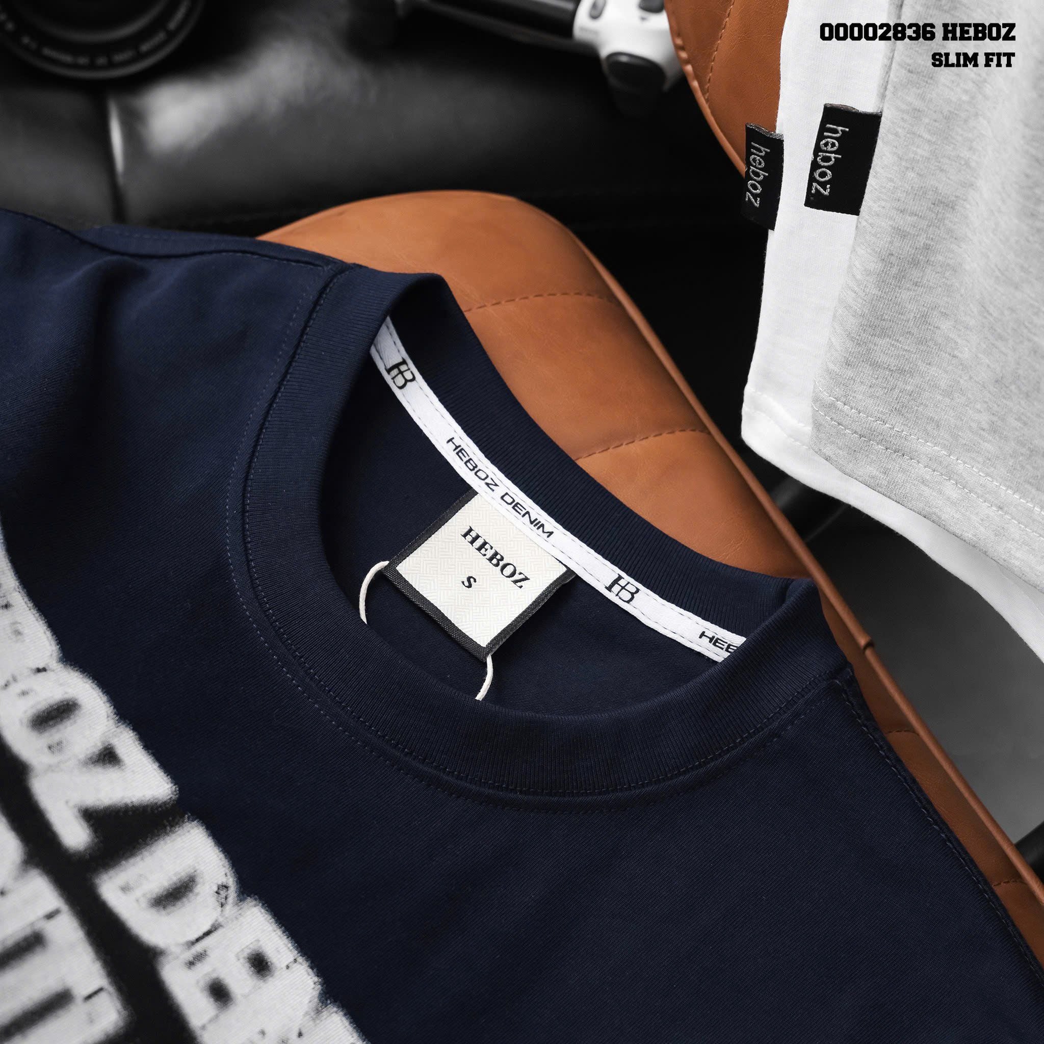  Áo thun nam Heboz essentials slim 3M - 00002836 