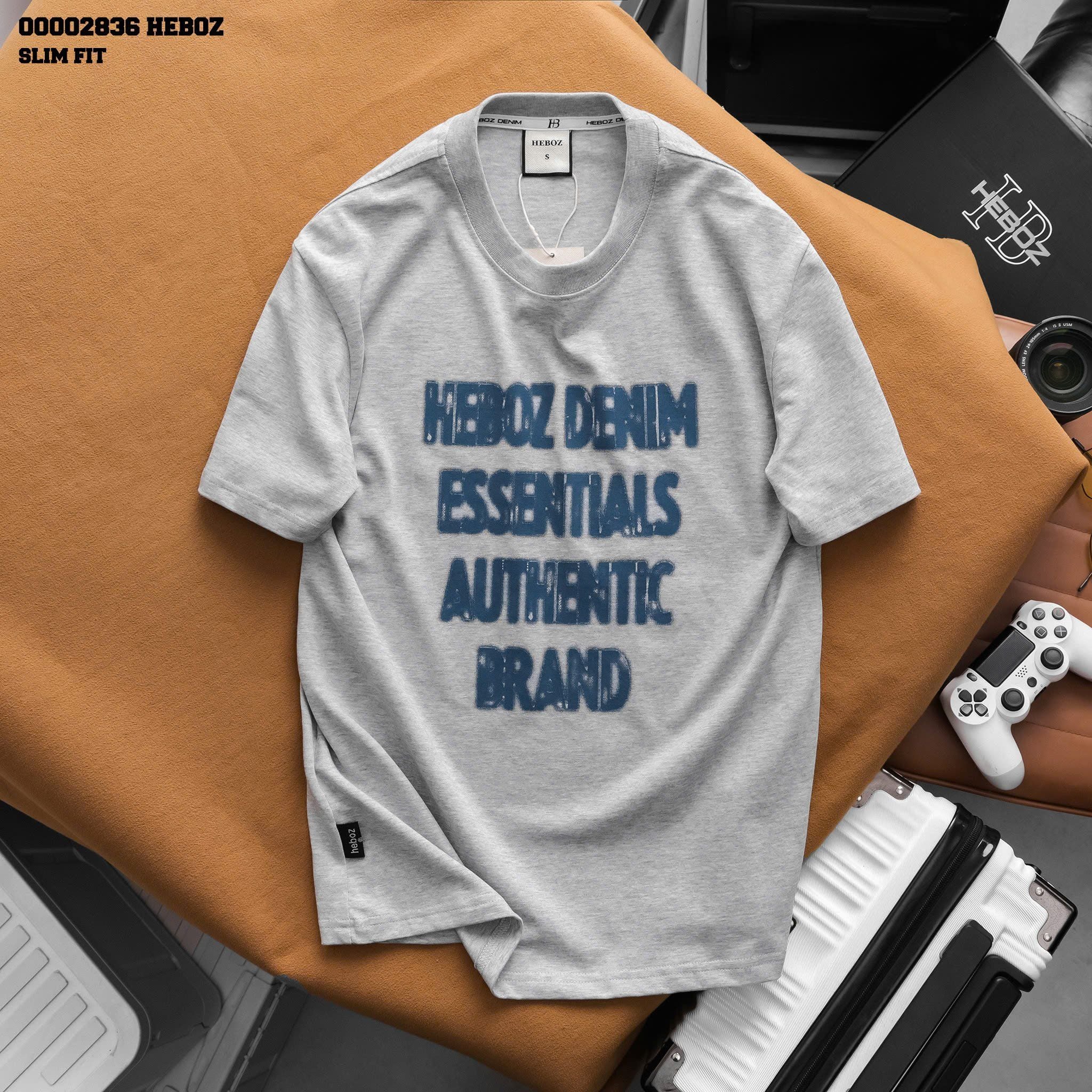  Áo thun nam Heboz essentials slim 3M - 00002836 