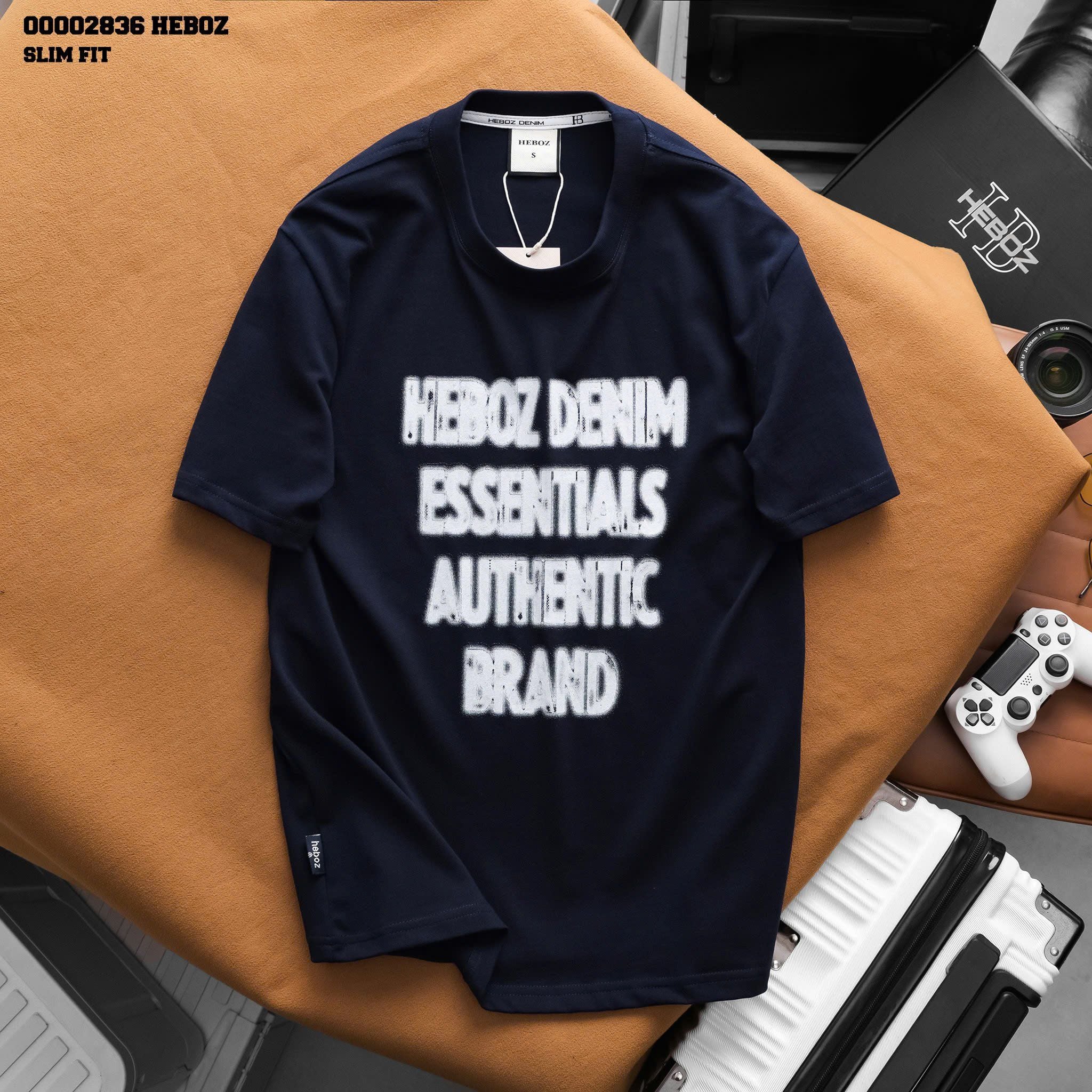  Áo thun nam Heboz essentials slim 3M - 00002836 