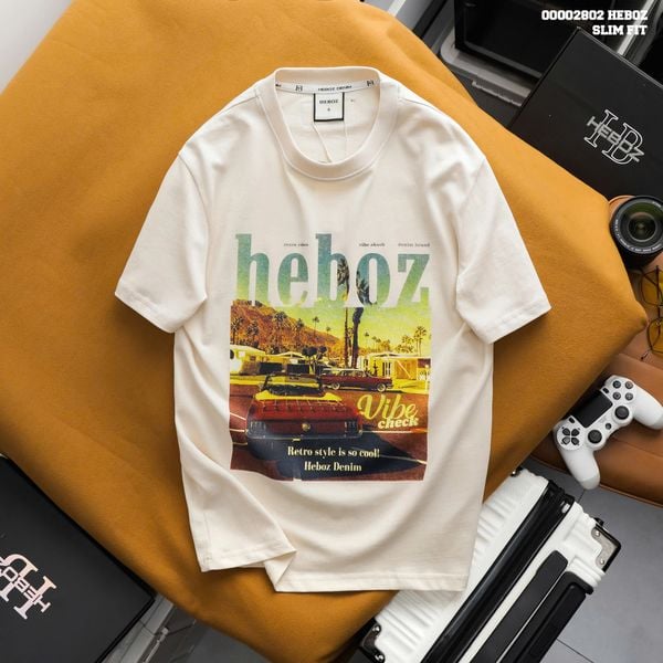  Áo thun nam Heboz Retro slim 2M - 00002802 