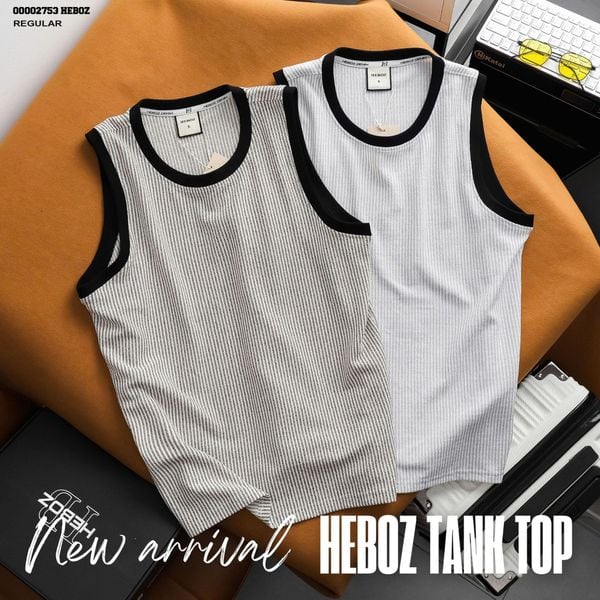  Áo thun nam Heboz tanktop dệt 2M - 00002753 