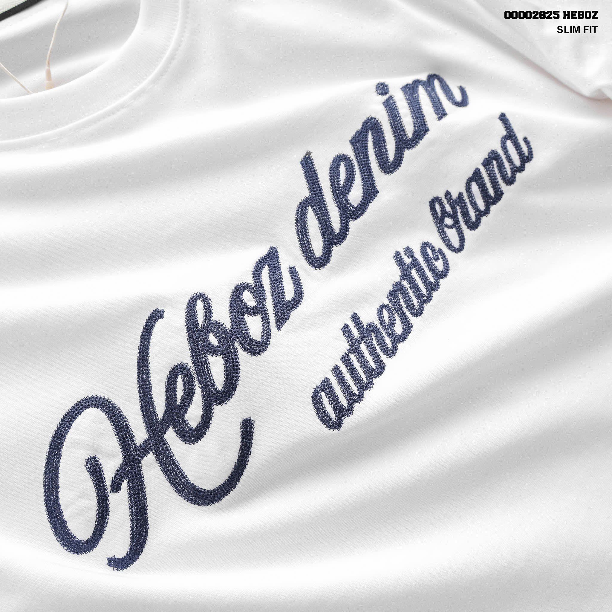  Áo thun nam Heboz thêu chữ 2M - 00002825 