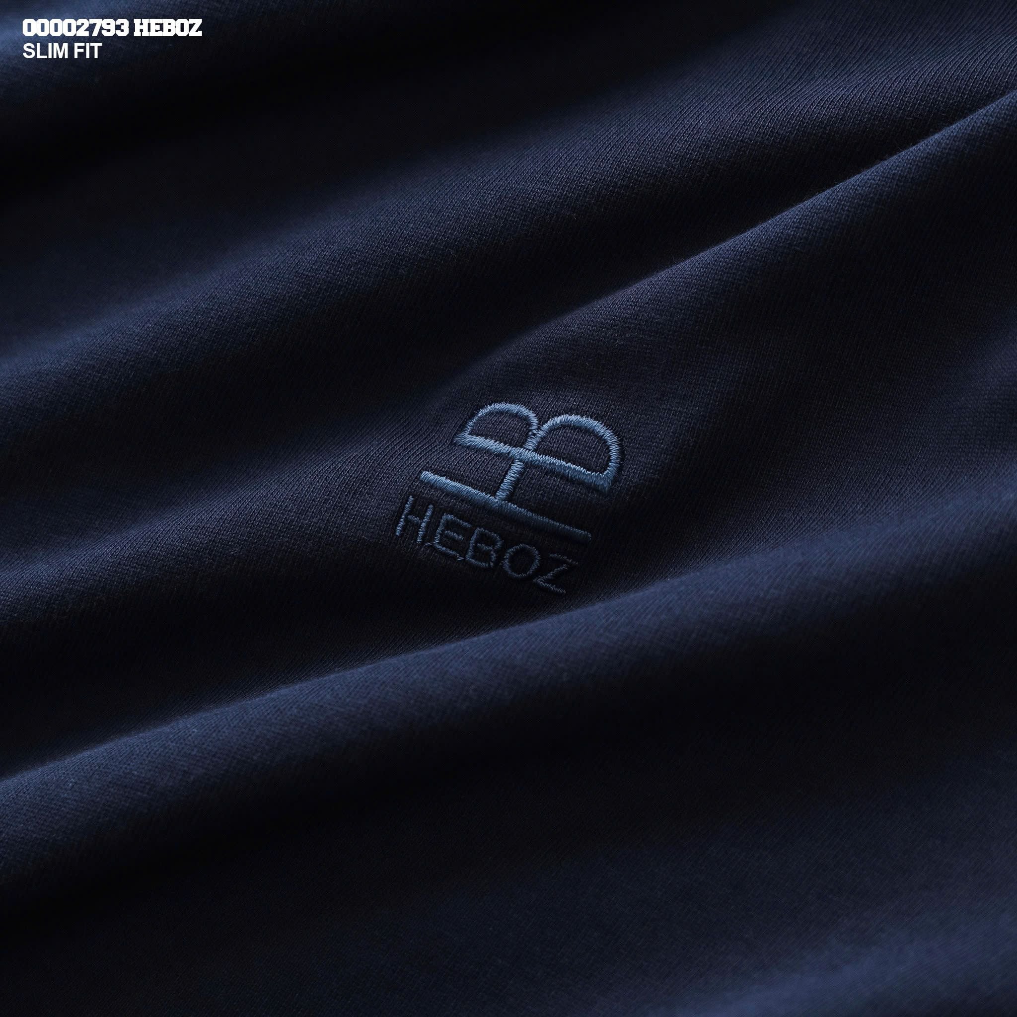  Áo thun nam Heboz trơn slim 7M - 00002793 