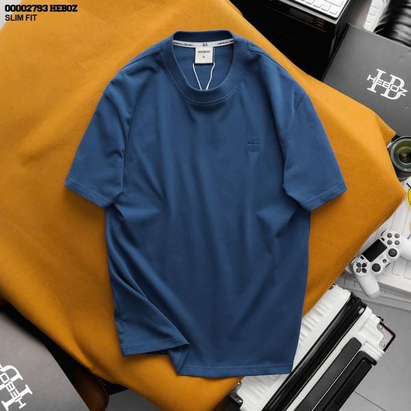  Áo thun nam HEBOZ trơn slim 7M - 00002793 