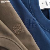  Áo thun nam Heboz trơn slim 7M - 00002793 