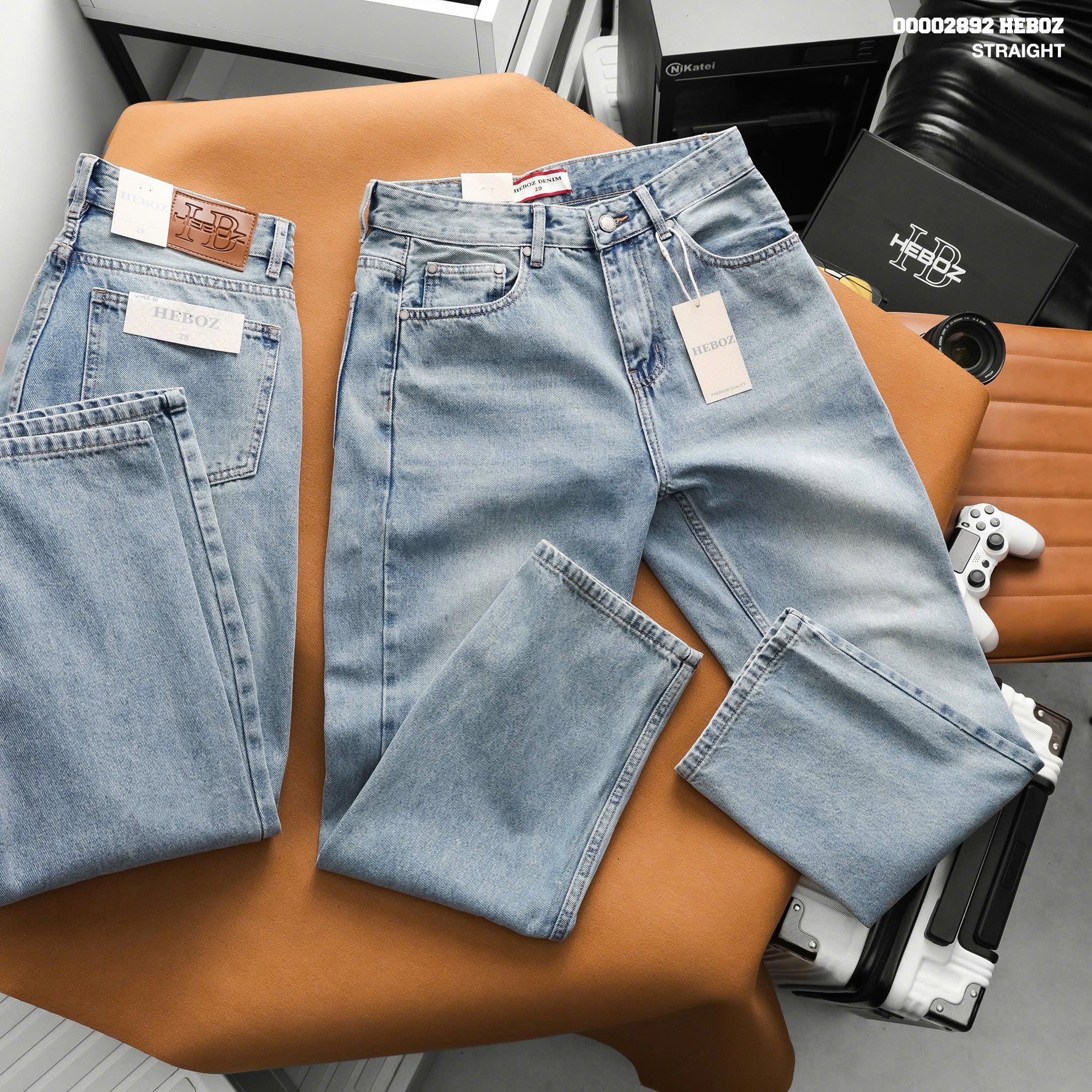 Quần jean nam Heboz dáng suông D060 - 00002892 