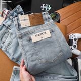  Quần jean nam HEBOZ dáng slim trơn D115 - 00003112 