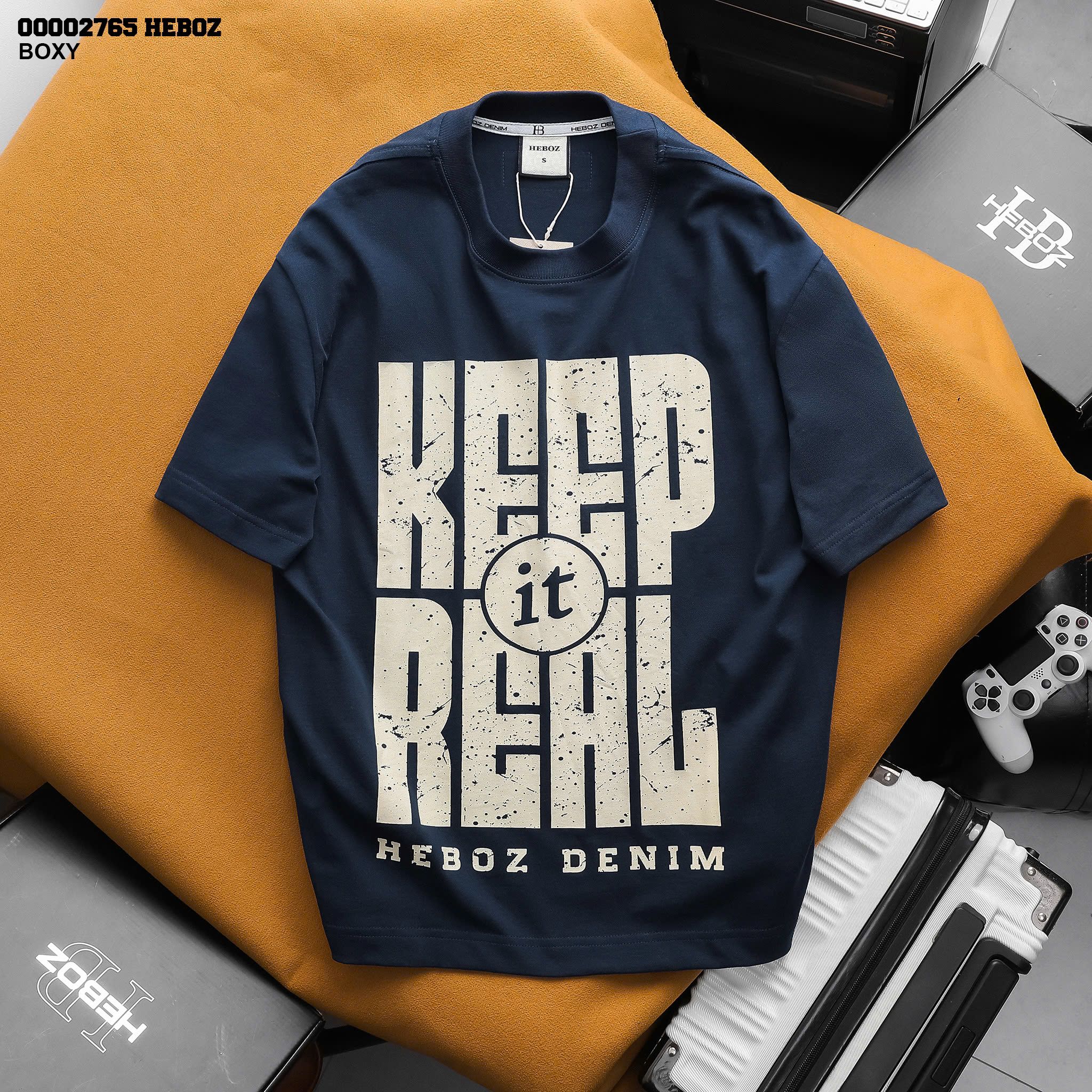  Áo thun nam Heboz keep boxy 2M - 00002765 