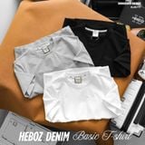 Áo thun nam Heboz trơn slim fit 3M - 00002905 