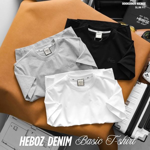  Áo thun Heboz trơn slim fit 3M - 00002905 