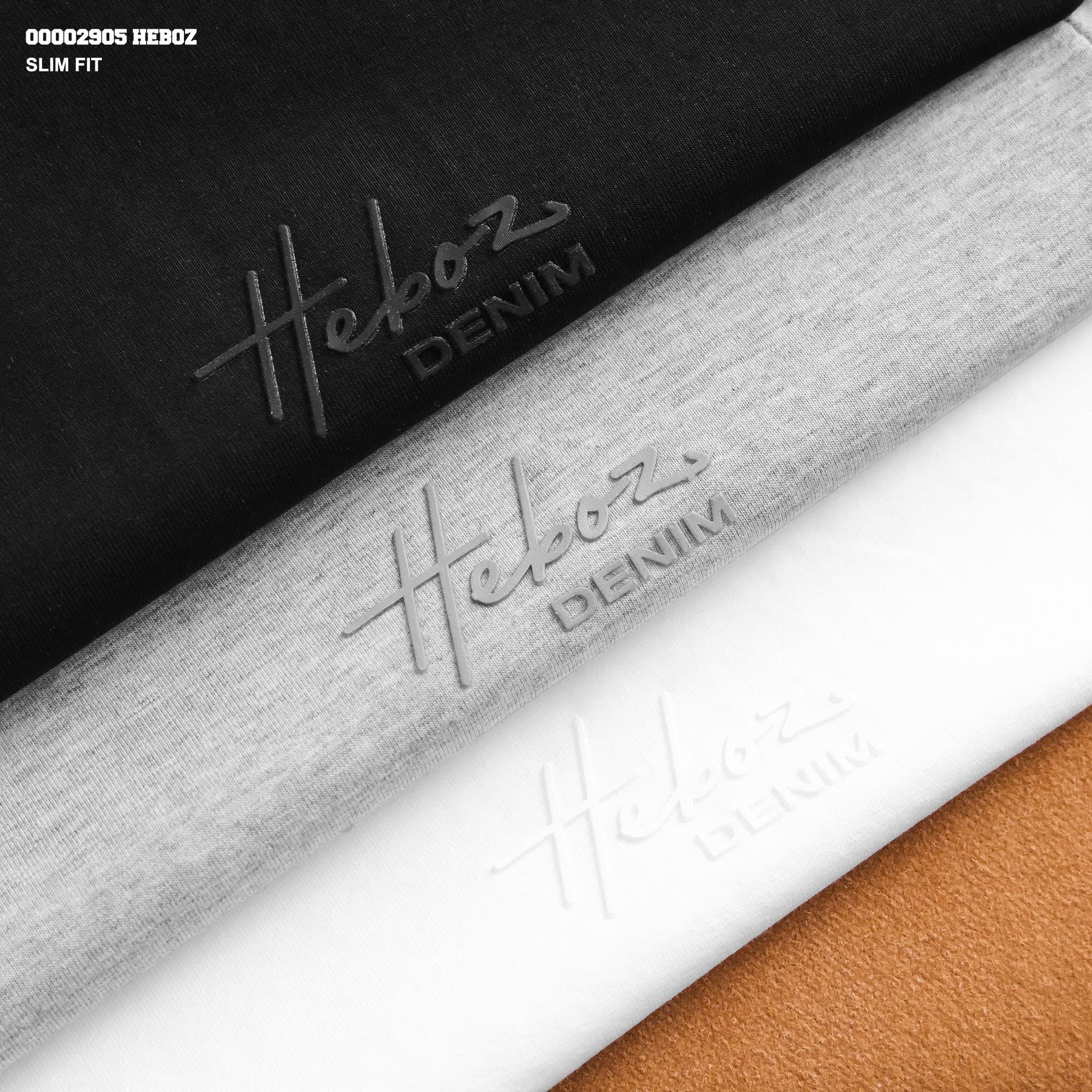  Áo thun nam Heboz trơn slim fit 3M - 00002905 