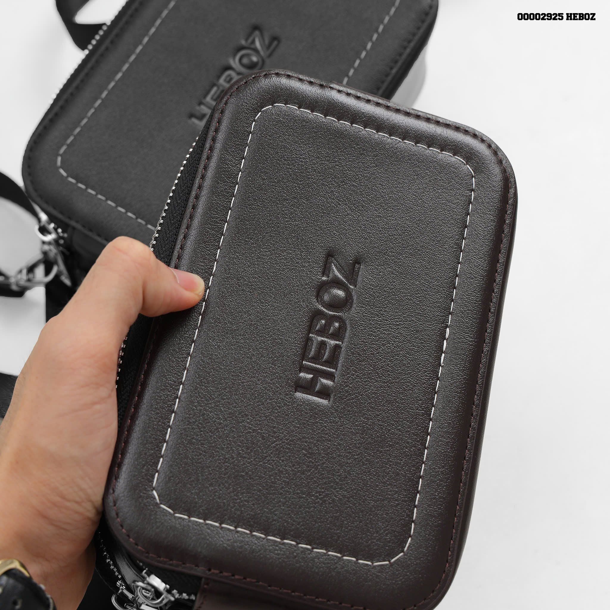  Túi đeo chéo nam Heboz da 2M - 00002925 
