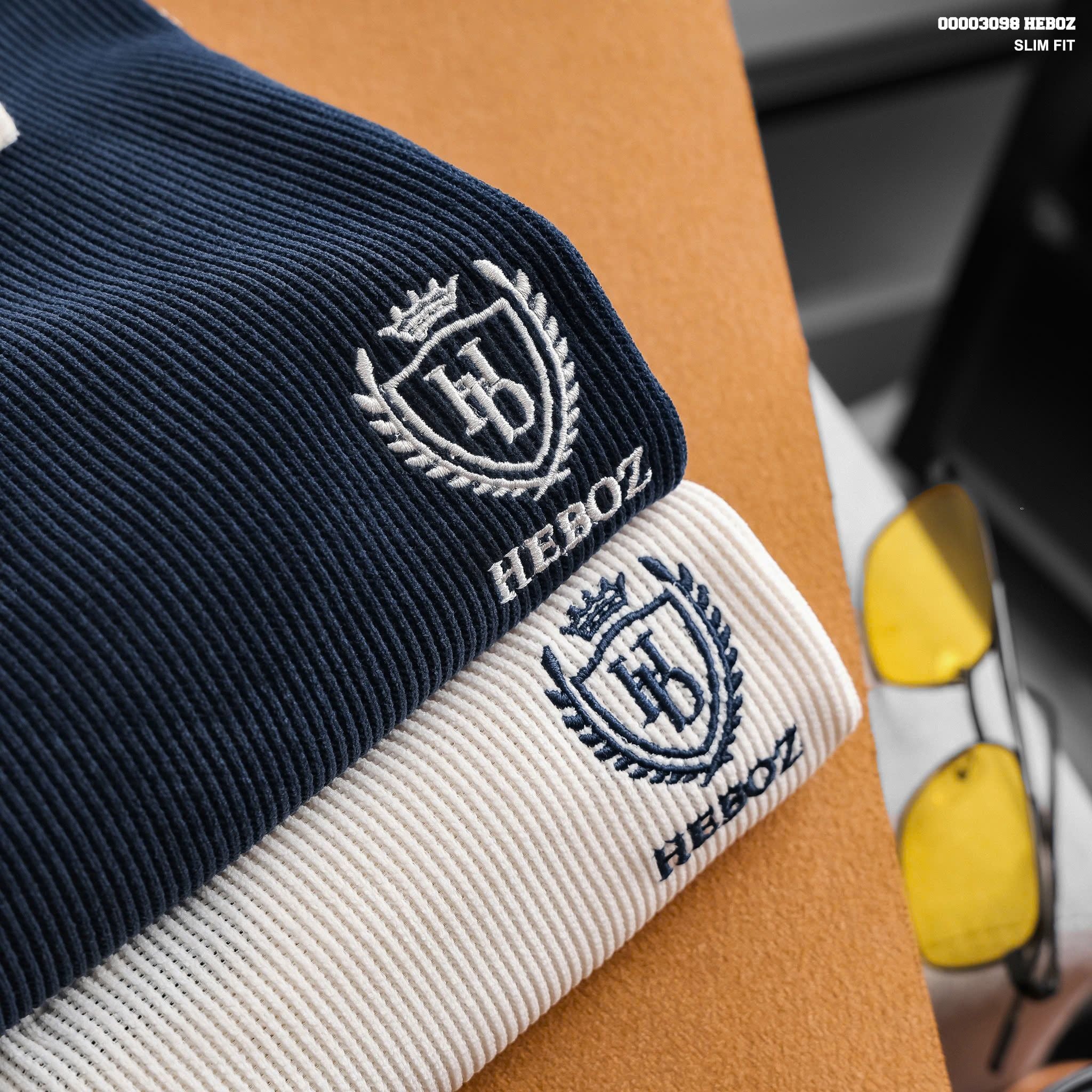  Áo polo nam HEBOZ Royal Crest 2M - 00003098 