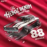  Áo thun nam Heboz retro car regular 2M - 00002987 